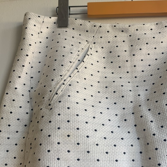 RW&Co White Skirt with Black Polka Dots - Picture 3 of 7